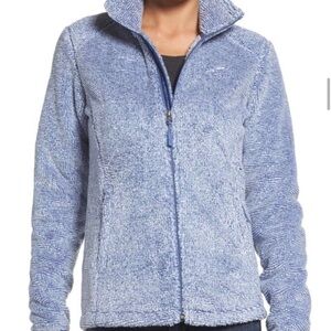 The North Face Women’s Osito 2 Full Zip Up Jacket Fjord Blue Stripe Size Small
